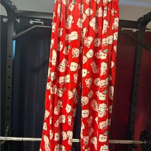 Red Cat Print Women's Lounge Pants